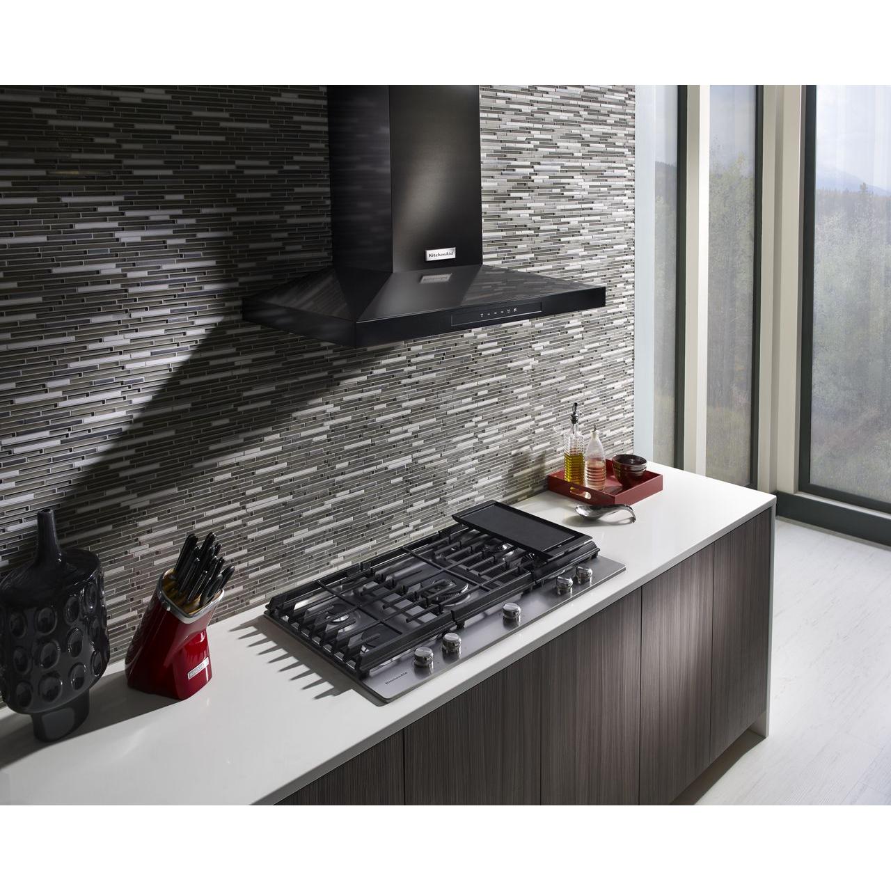  KitchenAid 36-inch Built-in Gas Cooktop with Griddle KCGS956ESS IMAGE 19
