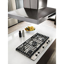  KitchenAid 36-inch Built-in Gas Cooktop with Even-Heat™ Burner KCGS556ESS IMAGE 9