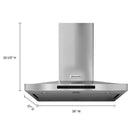  KitchenAid 36-inch Island Hood KVIB606DSS IMAGE 6