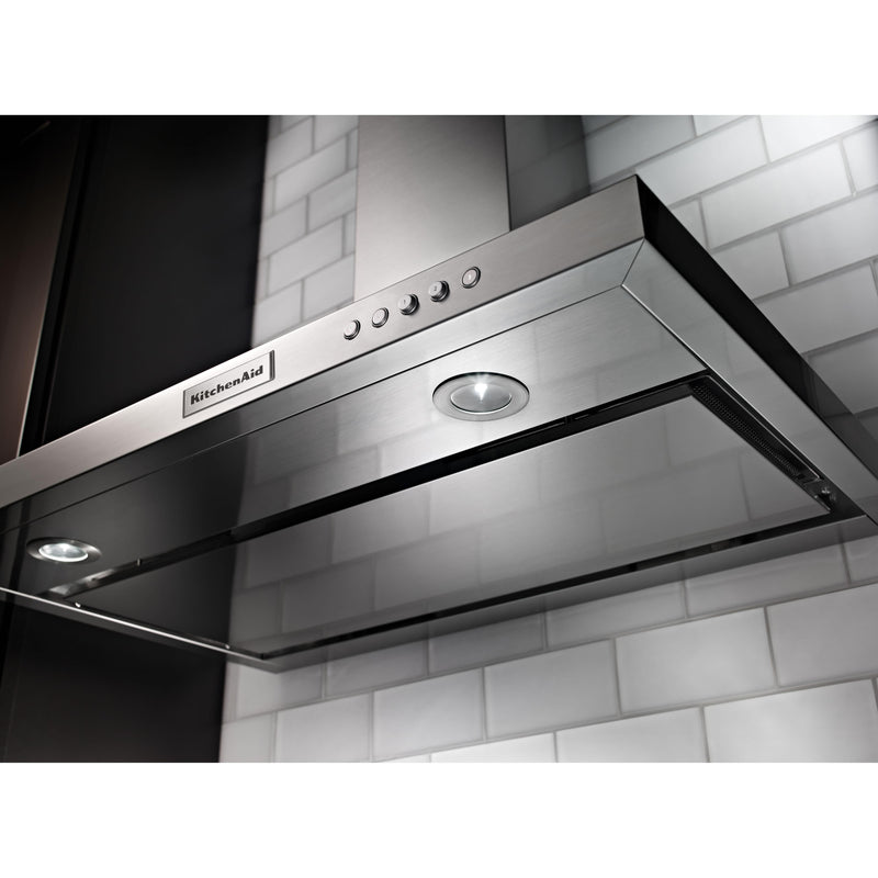  KitchenAid 36-inch Wall Mount Range Hood KVWB406DSS IMAGE 2