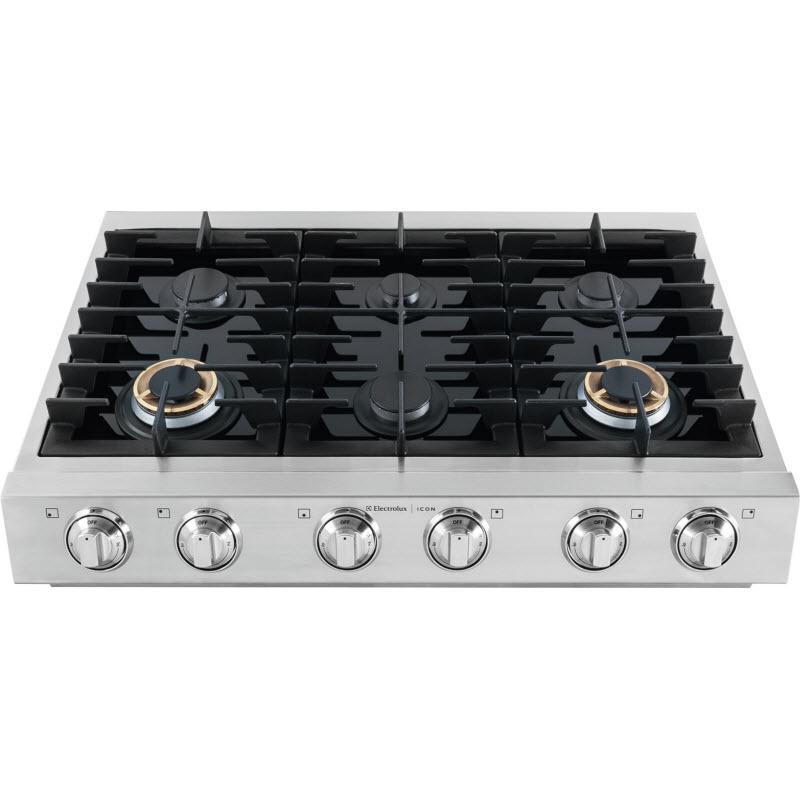  Electrolux Icon 36-inch Built-In Gas Cooktop E36GC75PSS IMAGE 2