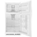  Whirlpool 33-inch, 21.3 cu. ft. Freestanding Top Freezer Refrigerator with Flexi-Slide™ Bin WRT541SZDW IMAGE 2