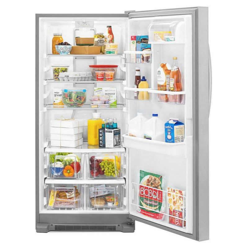  Whirlpool 31-inch, 17.7 cu.ft. Freestanding All Refrigerator with LED Lighting WSR57R18DM IMAGE 2