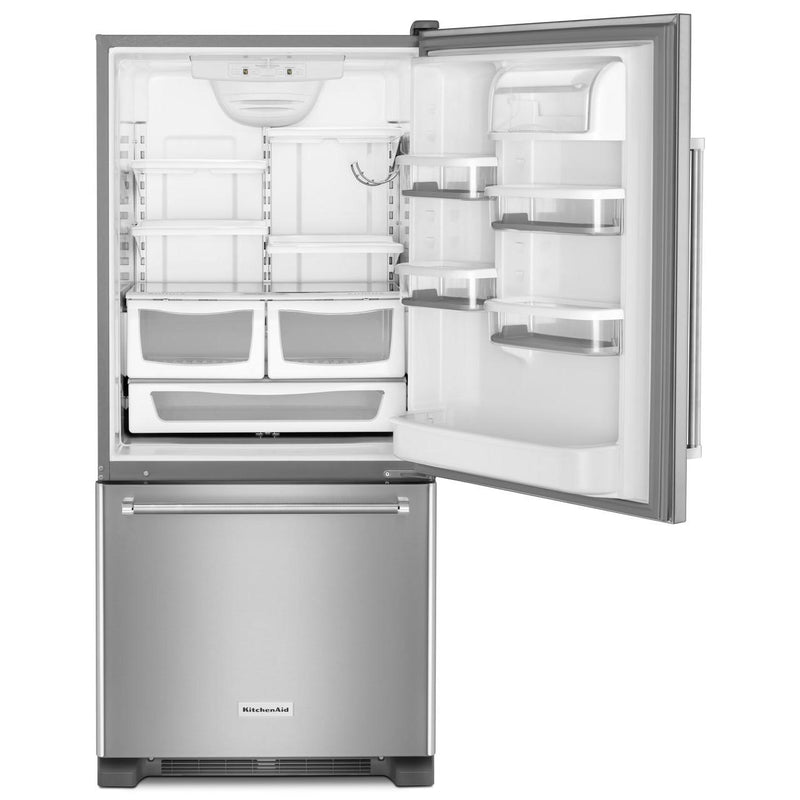  KitchenAid 30-inch, 19 cu. ft. Bottom Freezer Refrigerator KRBR109ESS IMAGE 2