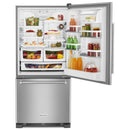  KitchenAid 30-inch, 19 cu. ft. Bottom Freezer Refrigerator KRBR109ESS IMAGE 3