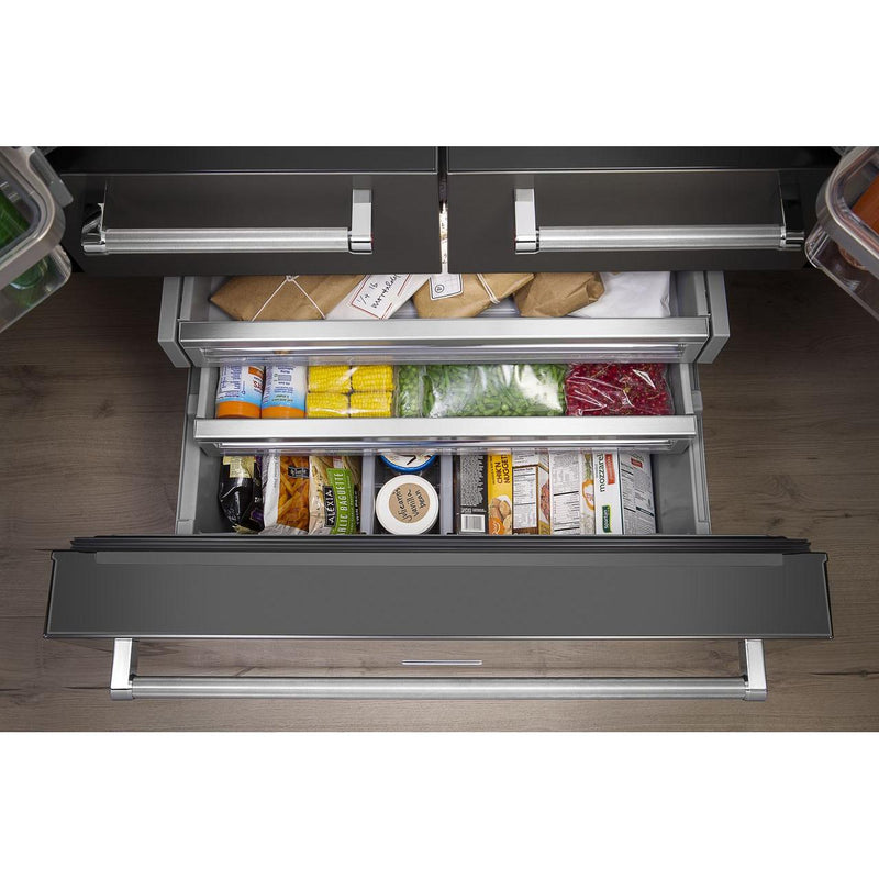  KitchenAid 36-inch, 25.8 cu. ft. French 5-Door Refrigerator with Ice and Water KRMF706ESS IMAGE 9