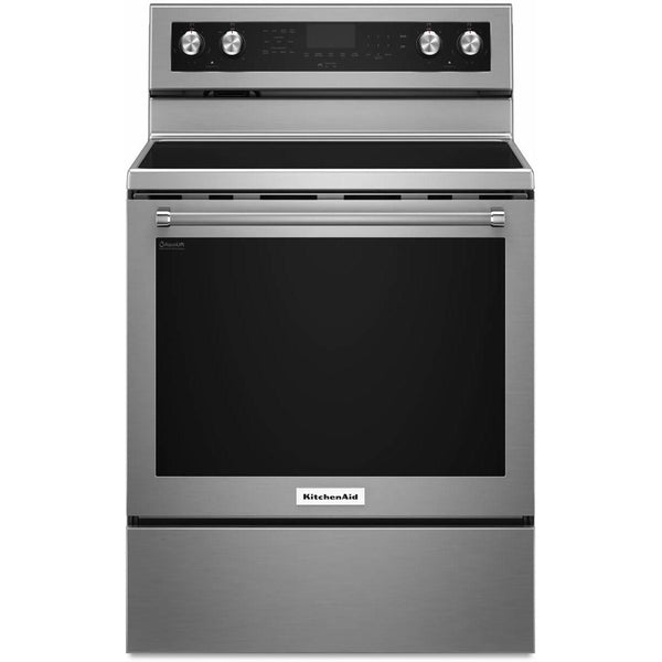  KitchenAid 30-inch Freestanding Electric Range YKFEG500ESS IMAGE 1