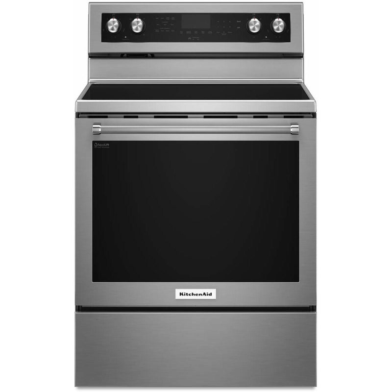  KitchenAid 30-inch Freestanding Electric Range YKFEG500ESS IMAGE 1