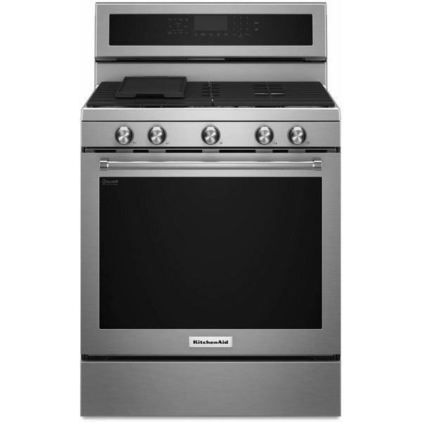  KitchenAid 30-inch Freestanding Gas Range KFGG500ESS IMAGE 1