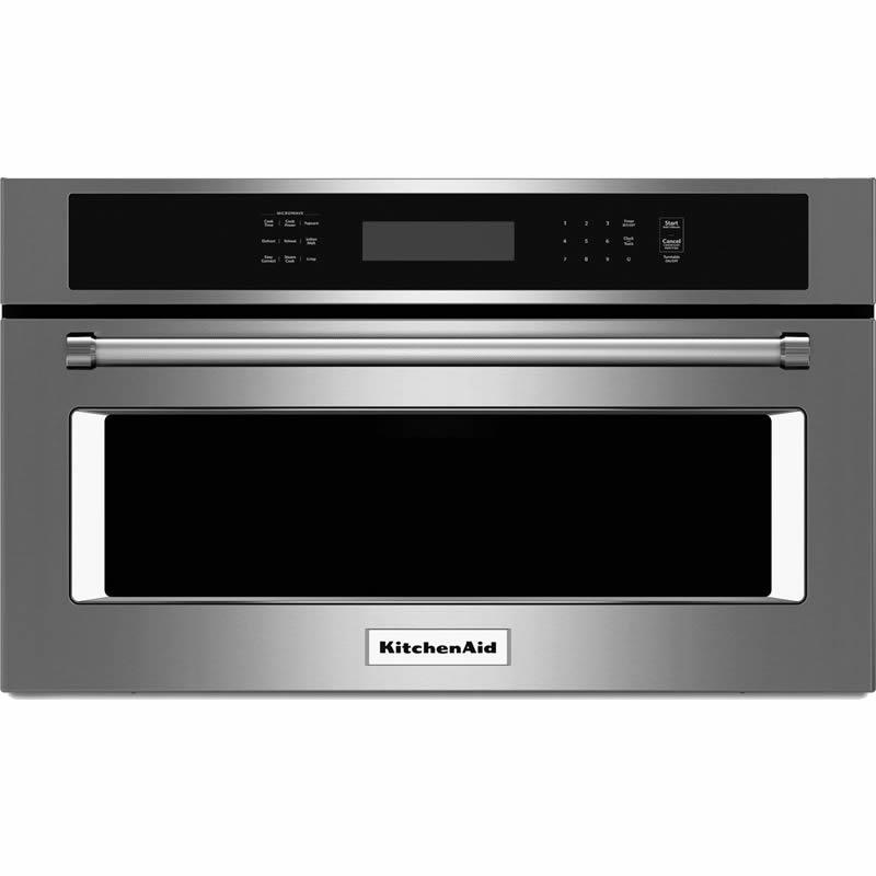  KitchenAid 27-inch, 1.4 cu. ft. Built-In Microwave Oven with Convection KMBP107ESS IMAGE 1