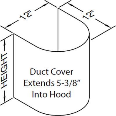  Vent-A-Hood Ventilation Accessories Duct Kits WZDC-12/21SS IMAGE 1