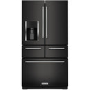  KitchenAid 36-inch, 25.8 cu. ft. French 5-Door Refrigerator with Ice and Water KRMF706EBS IMAGE 1
