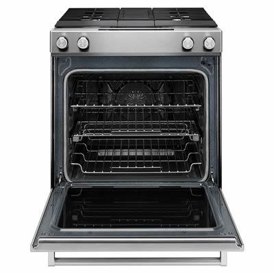  KitchenAid 30-inch Slide-In Dual-Fuel Range KSDG950ESS IMAGE 5