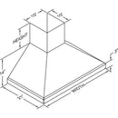  Vent-A-Hood 36-inch Wall Mount Range Hood SLDH14-136WH IMAGE 2