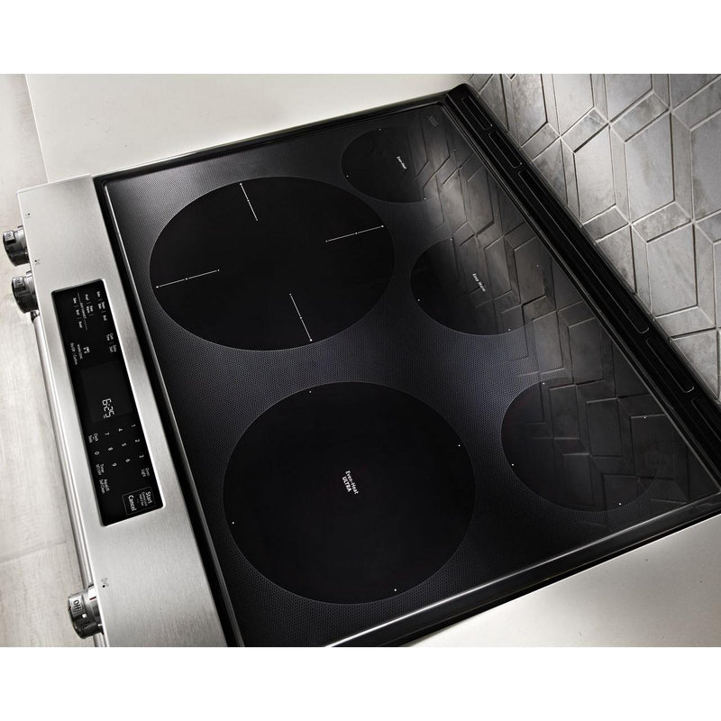  KitchenAid 30-inch Slide-In Electric Range with Even-Heat™ True Convection YKSEG700ESS IMAGE 2