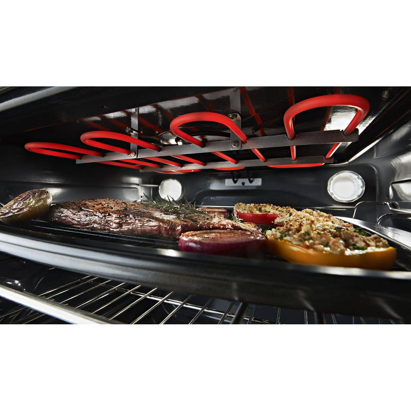  KitchenAid 30-inch Slide-In Electric Range with Even-Heat™ True Convection YKSEG700ESS IMAGE 3