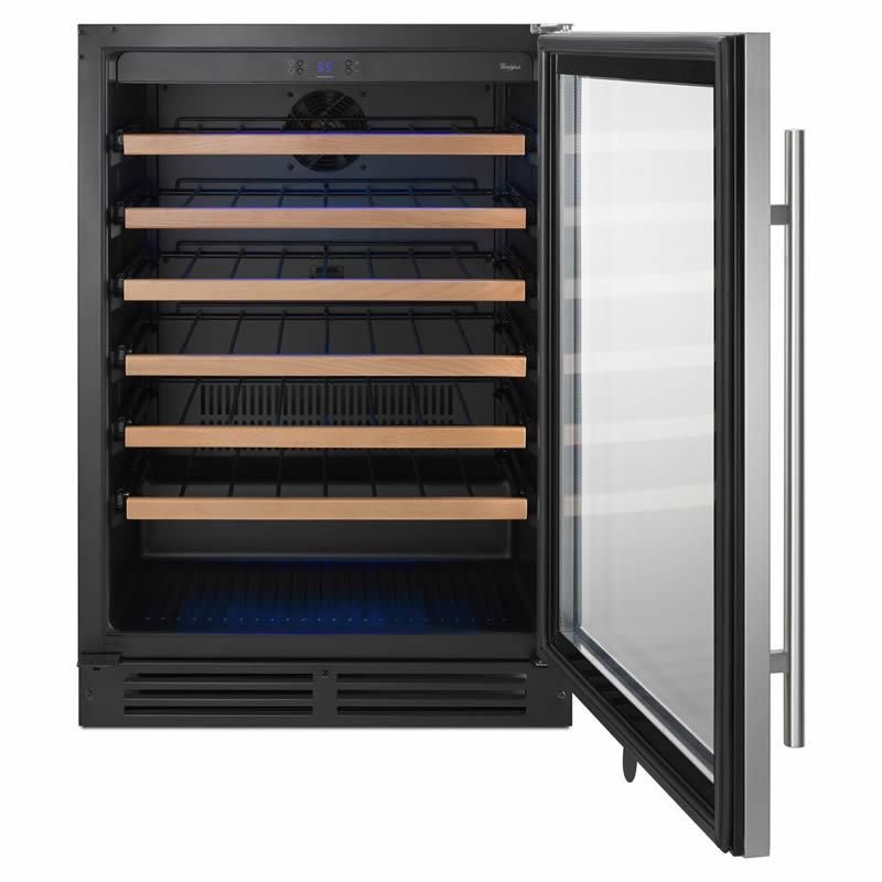  Whirlpool 51-bottle Freestanding Wine Cellar WUW35X24DS IMAGE 2