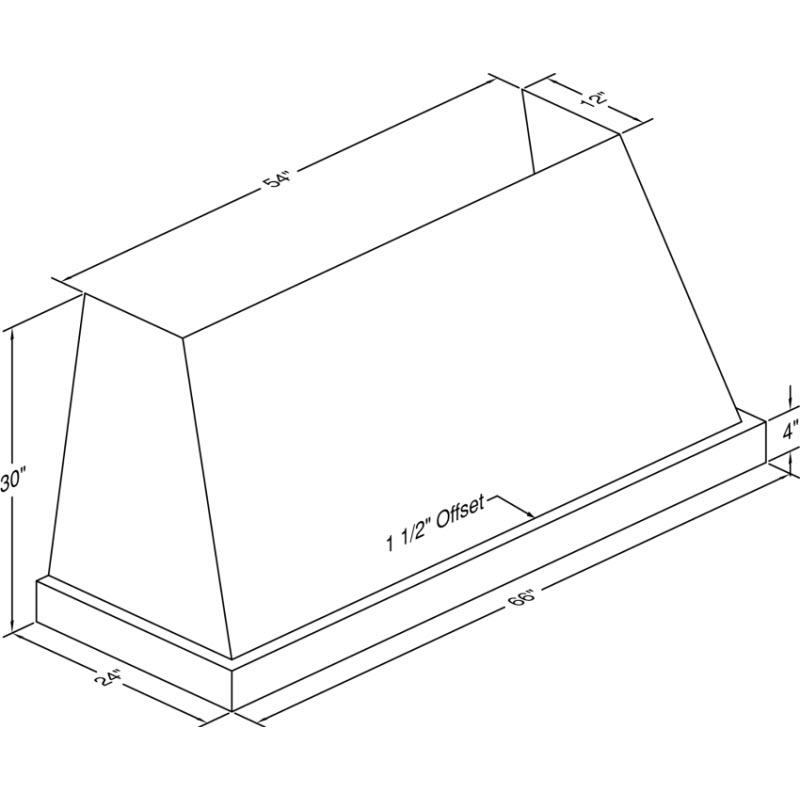  Vent-A-Hood 66-inch Wall Mount Range Hood JPH466/C2SS IMAGE 2