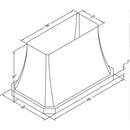  Vent-A-Hood 48-inch Ceiling Mount Range Hood JDIH448/C1SS IMAGE 2