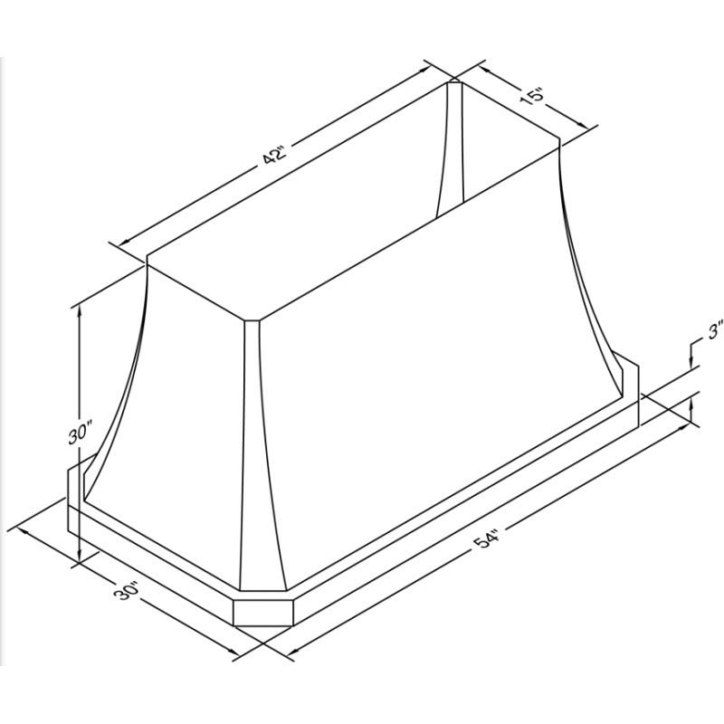 Vent-A-Hood 54-inch Ceiling Mount Range Hood JDIH454/C1SS IMAGE 2