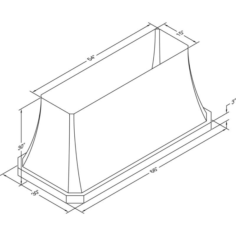 Vent-A-Hood 66-inch Ceiling Mount Range Hood JDIH466/C1SS IMAGE 2