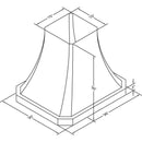  Vent-A-Hood 36-inch Ceiling Mount Range Hood JDIH236/C2SS IMAGE 2