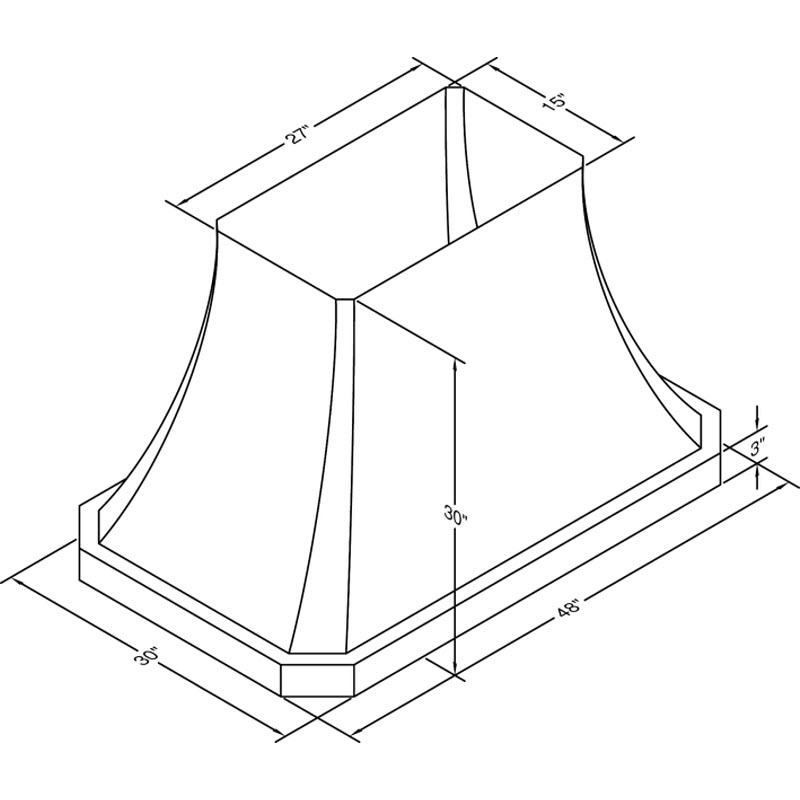 Vent-A-Hood 48-inch Ceiling Mount Range Hood JDIH248/C2SS IMAGE 2