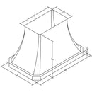  Vent-A-Hood 48-inch Ceiling Mount Range Hood JDIH448/C2SS IMAGE 2