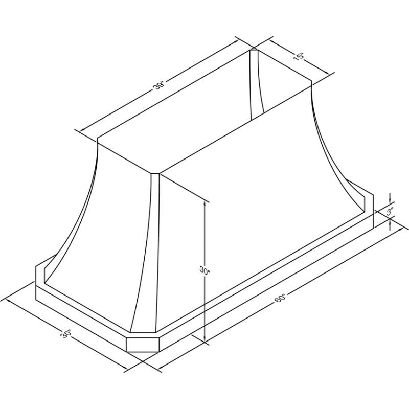  Vent-A-Hood 60-inch Ceiling Mount Range Hood JDIH460/C2SS IMAGE 2