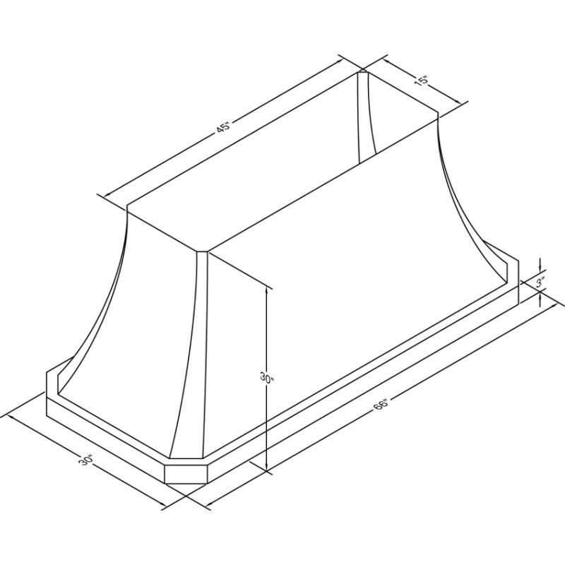  Vent-A-Hood 66-inch Ceiling Mount Range Hood JDIH466/C2SS IMAGE 2