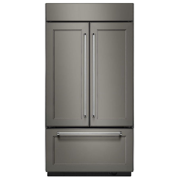  KitchenAid 43-inch, 24.2 cu.ft. Built-in French 3-Door Refrigerator with Platinum Interior Design KBFN502EPA IMAGE 1