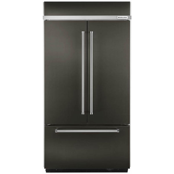  KitchenAid 43-inch, 24.2 cu.ft. Built-in French 3-Door Refrigerator with Platinum Interior Design KBFN502EBS IMAGE 1