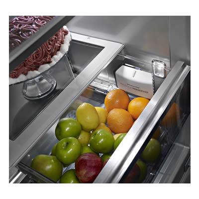  KitchenAid 43-inch, 24.2 cu.ft. Built-in French 3-Door Refrigerator with Platinum Interior Design KBFN502EBS IMAGE 4