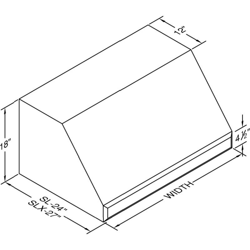  Vent-A-Hood 36-inch Wall Mount Range Hood SLXH18-236SS IMAGE 2