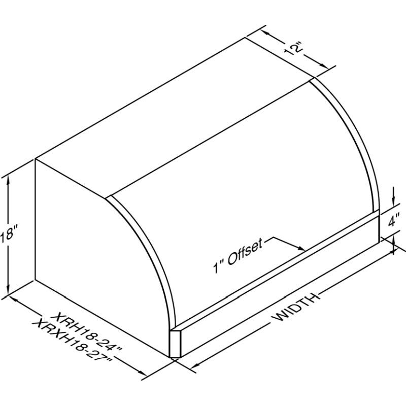  Vent-A-Hood 36-inch Wall Mount Range Hood XRH18-236SS IMAGE 2