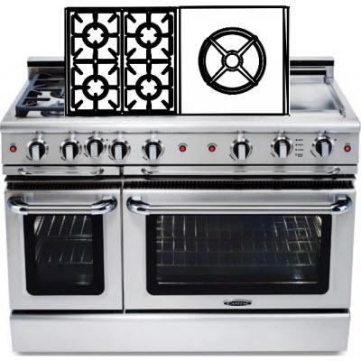  Capital 48-inch Freestanding Gas Range GSCR484W-N IMAGE 1