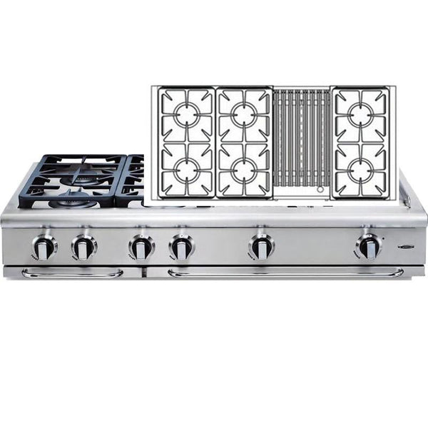  Capital 48-inch Gas Rangetop GRT486B-N IMAGE 1