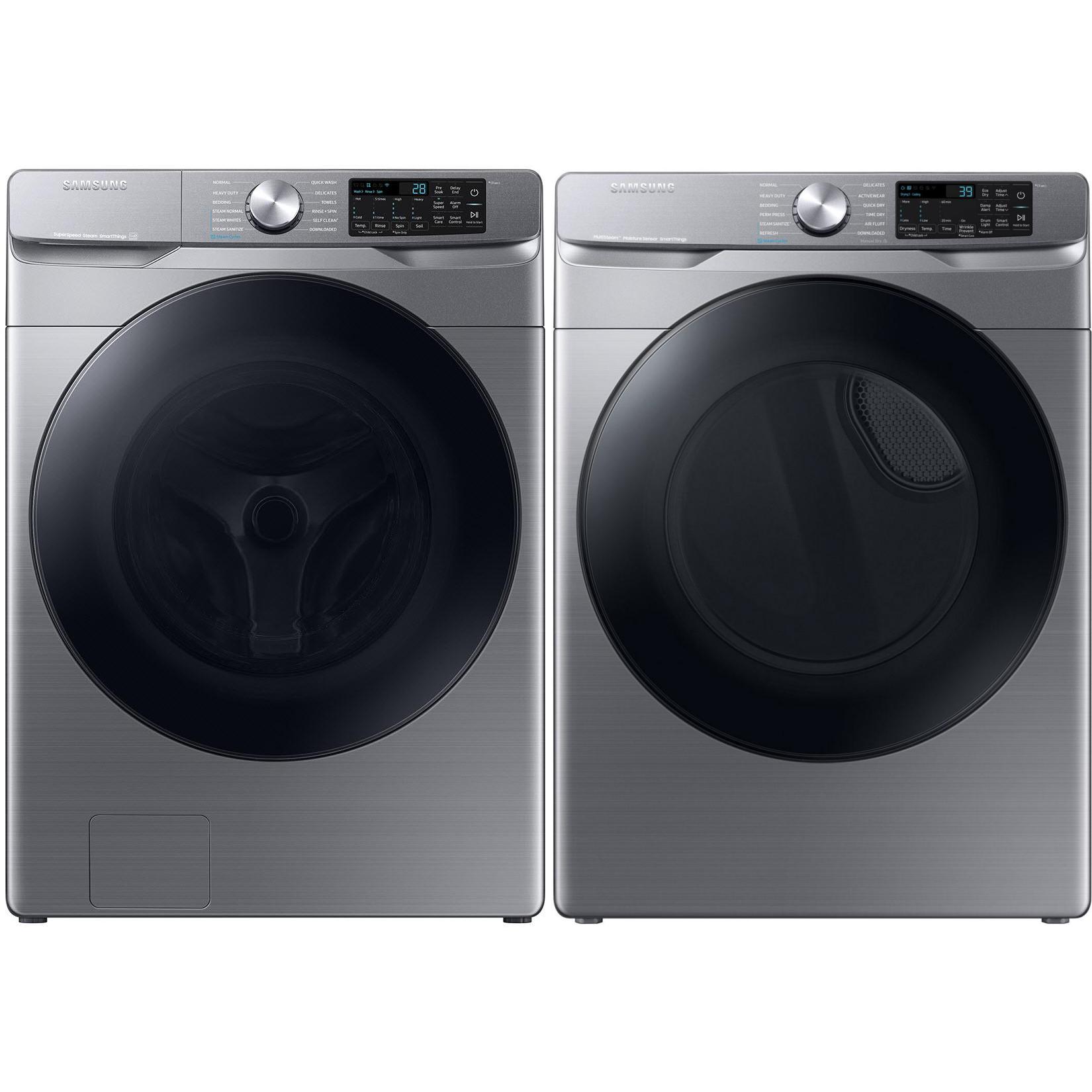  Samsung Laundry WF45B6300AP/AC, DVE45B6305P/AC IMAGE 1