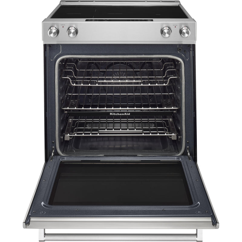  KitchenAid 30-inch Slide-In Electric Range YKSEB900ESS IMAGE 2