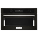  KitchenAid 30-inch, 1.4 cu. ft. Built-in Microwave Oven with Convection KMBP100EBS IMAGE 1