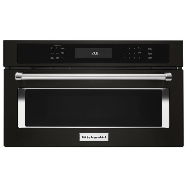  KitchenAid 30-inch, 1.4 cu. ft. Built-in Microwave Oven with Convection KMBP100EBS IMAGE 1