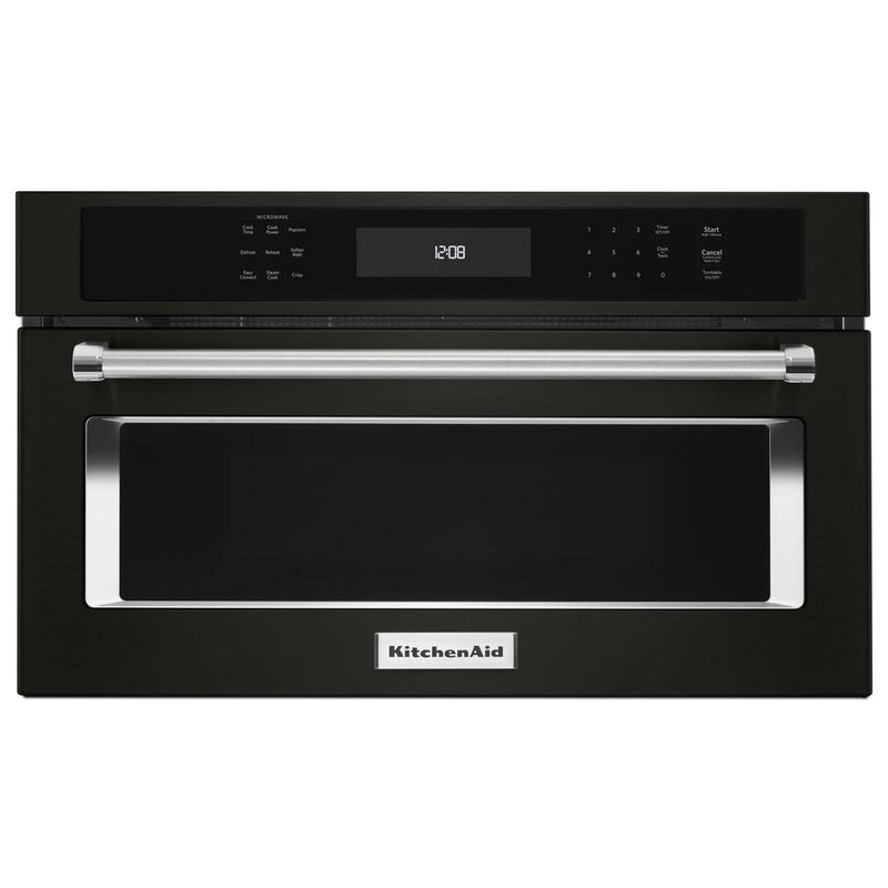  KitchenAid 30-inch, 1.4 cu. ft. Built-in Microwave Oven with Convection KMBP100EBS IMAGE 1