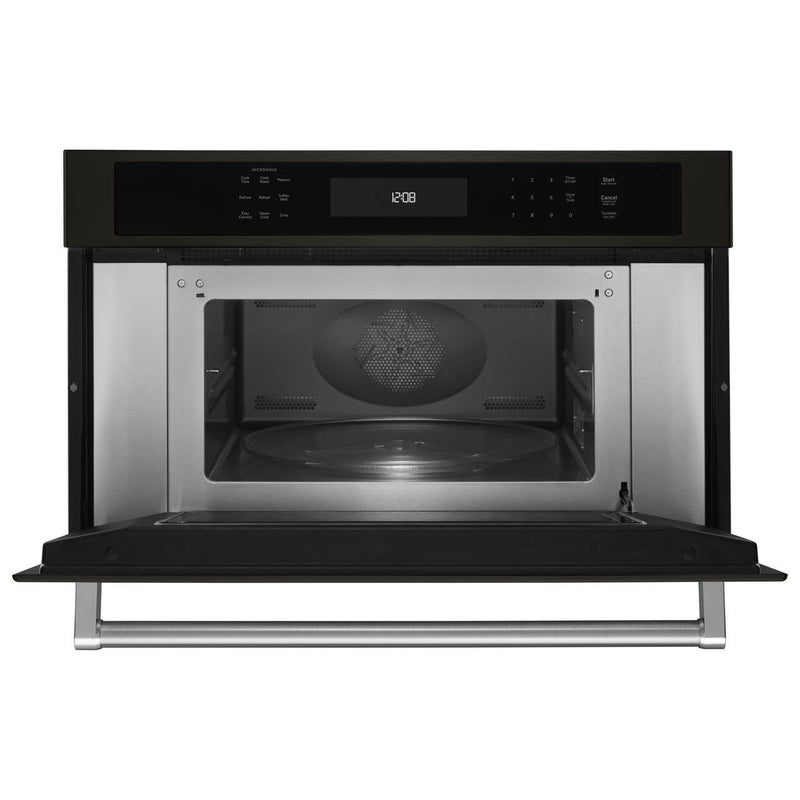 KitchenAid 30-inch, 1.4 cu. ft. Built-in Microwave Oven with Convection KMBP100EBS IMAGE 2