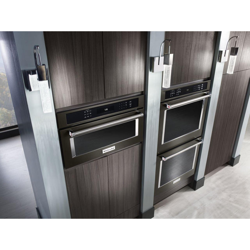  KitchenAid 30-inch, 1.4 cu. ft. Built-in Microwave Oven with Convection KMBP100EBS IMAGE 4