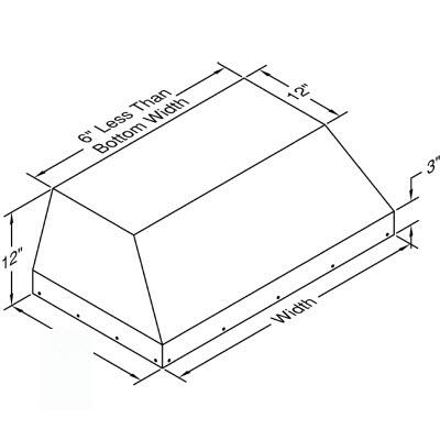  Vent-A-Hood 28-inch Built-In Hood Insert BH228SLDSS-18 IMAGE 3