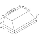  Vent-A-Hood 34-inch Wall Mount Hood Insert BH234SLDSS-16 IMAGE 3