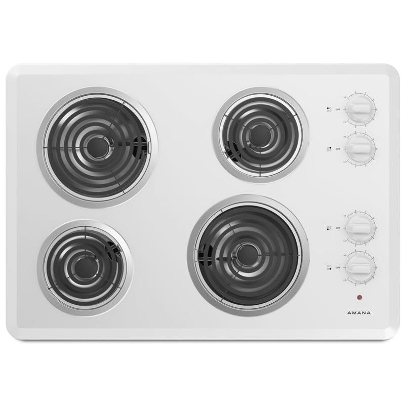  Amana 30-inch Electric Rangetop ACC6340KFW IMAGE 1