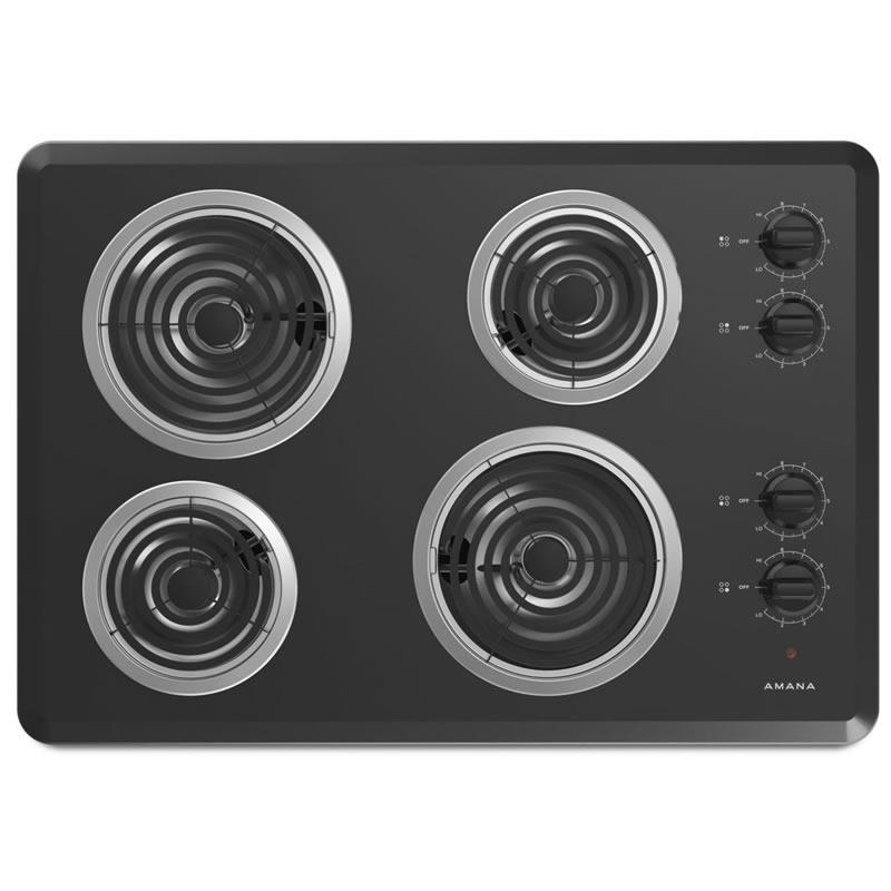  Amana 30-inch Electric Rangetop ACC6340KFB IMAGE 1