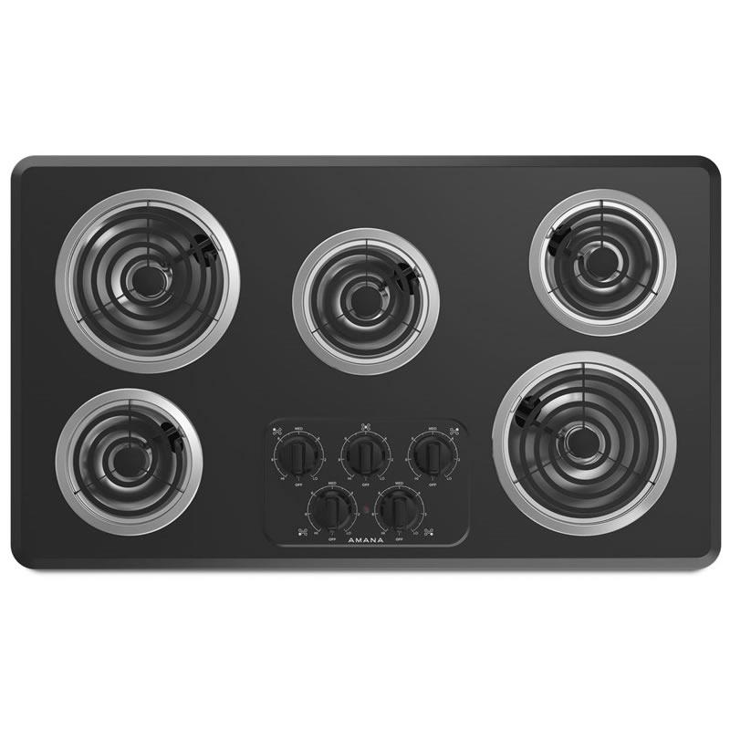  Amana 36-inch Electric Rangetop ACC6356KFB IMAGE 1
