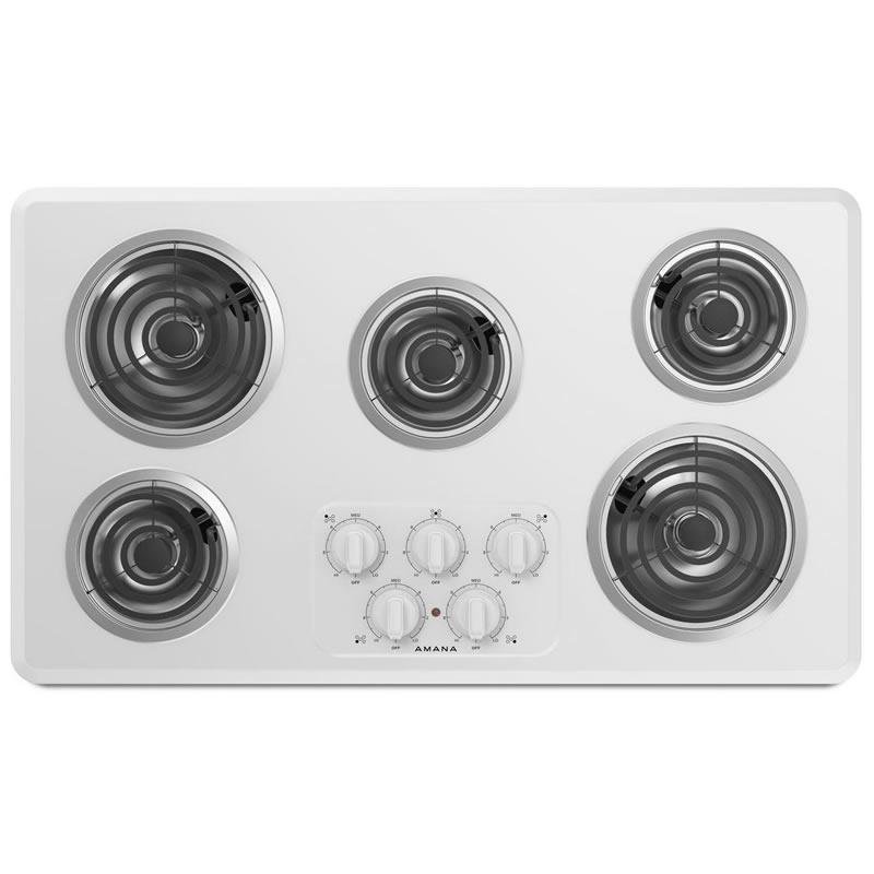  Amana 36-inch Electric Rangetop ACC6356KFW IMAGE 1